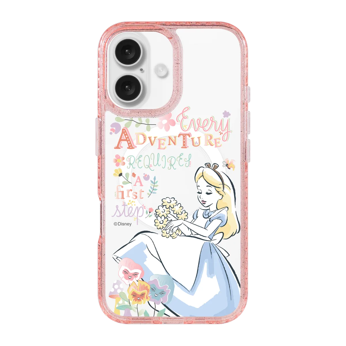 6391-iphone-16-golden-case-magsafe-compatible-pink-glitter
