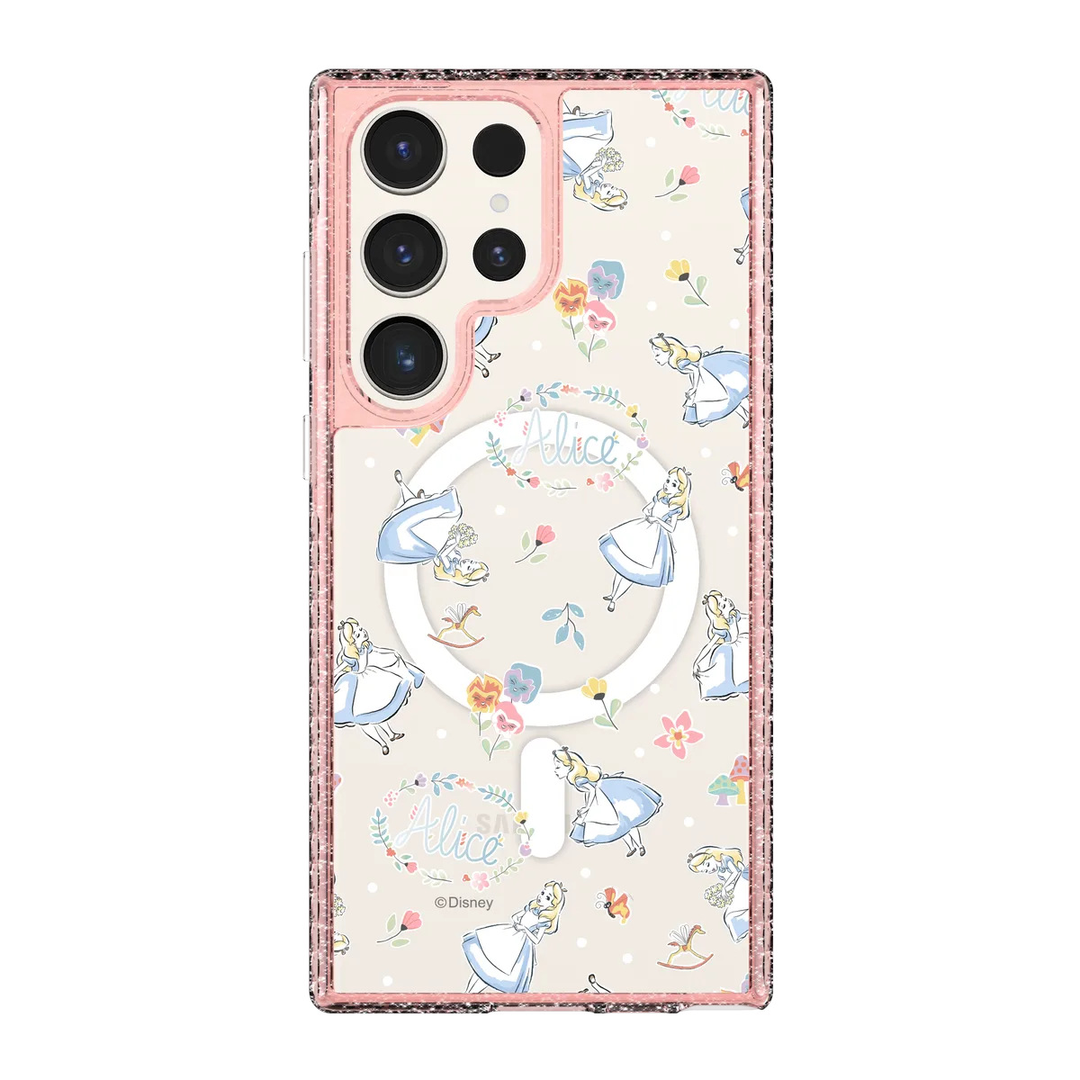 6393-galaxy-s23-ultra-golden-case-magsafe-compatible-pink-glitter