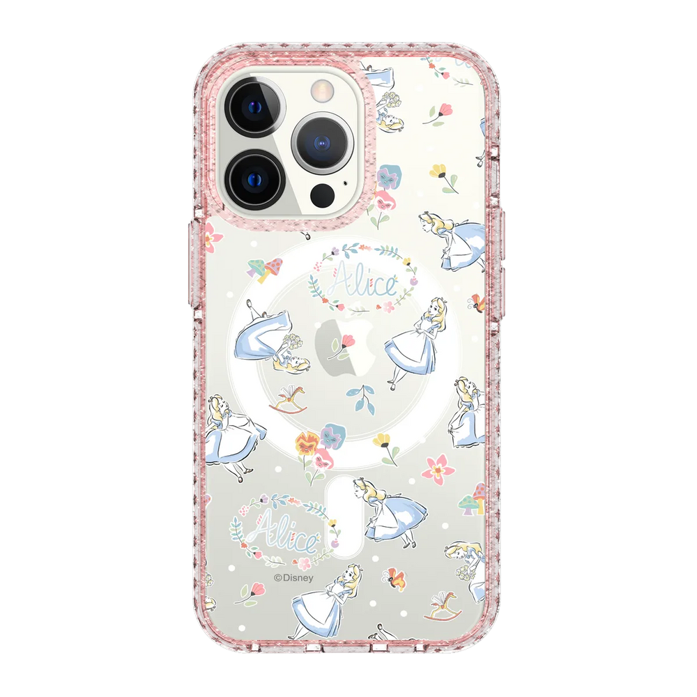6393-iphone-13-pro-golden-case-magsafe-compatible-pink-glitter