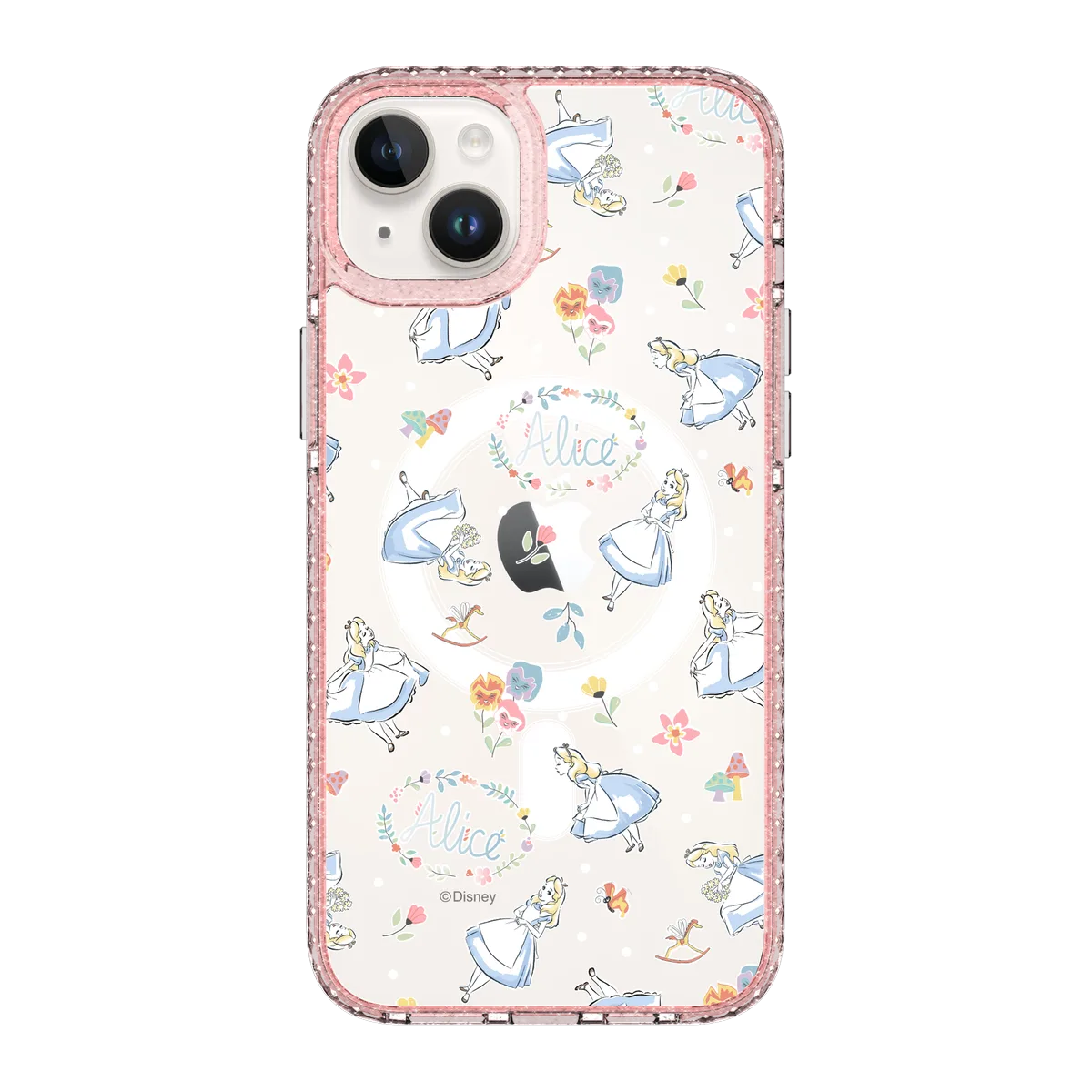 6393-iphone-14-plus-golden-case-magsafe-compatible-pink-glitter
