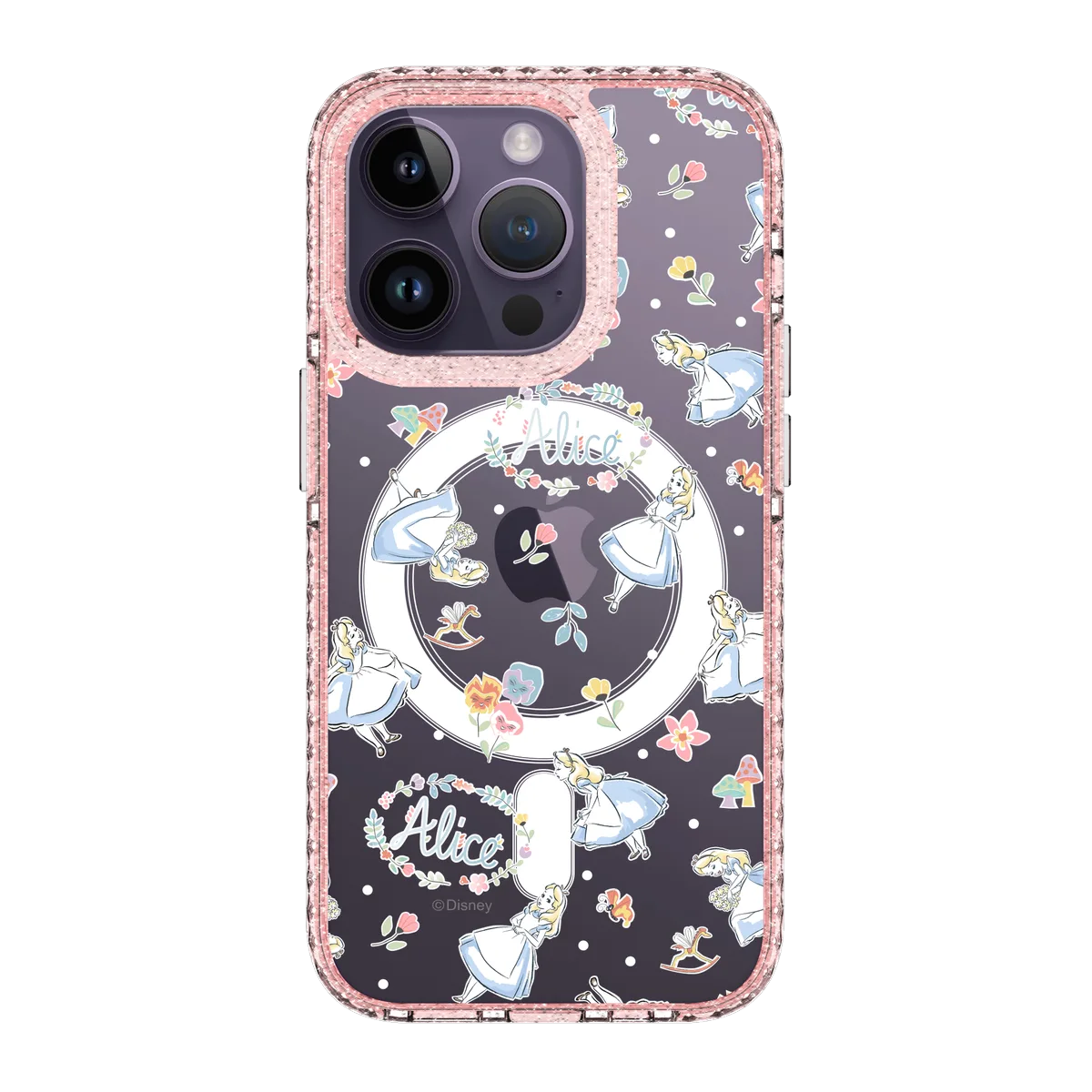 6393-iphone-14-pro-golden-case-magsafe-compatible-pink-glitter