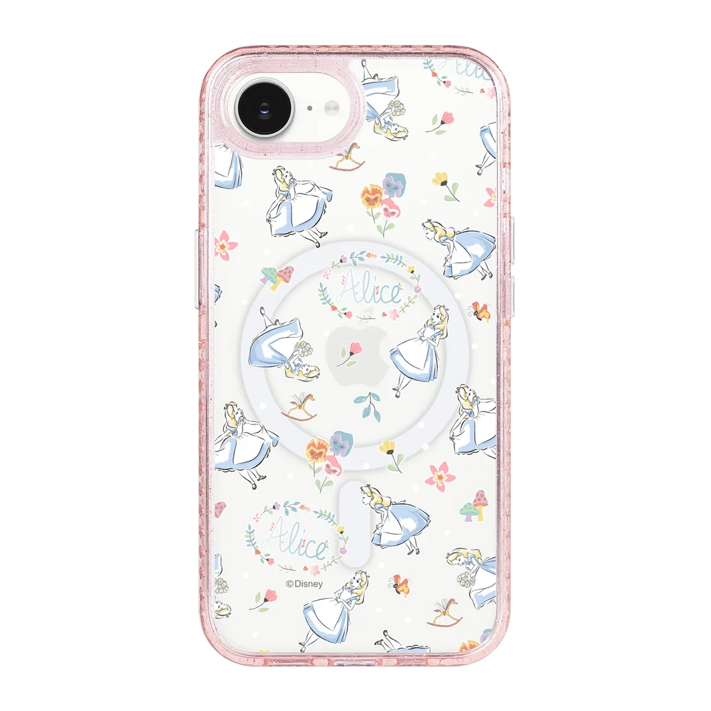 6393-iphone-16-e-golden-case-magsafe-compatible-pink-glitter