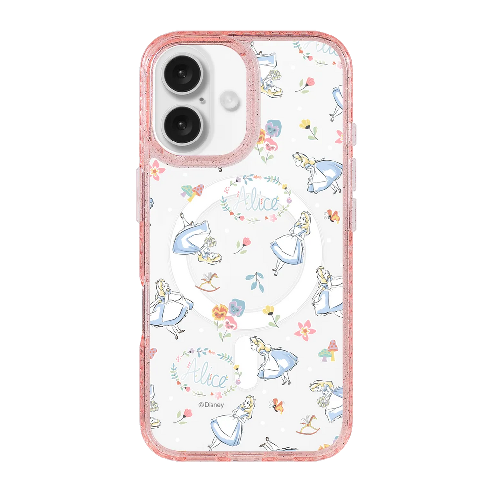 6393-iphone-16-golden-case-magsafe-compatible-pink-glitter