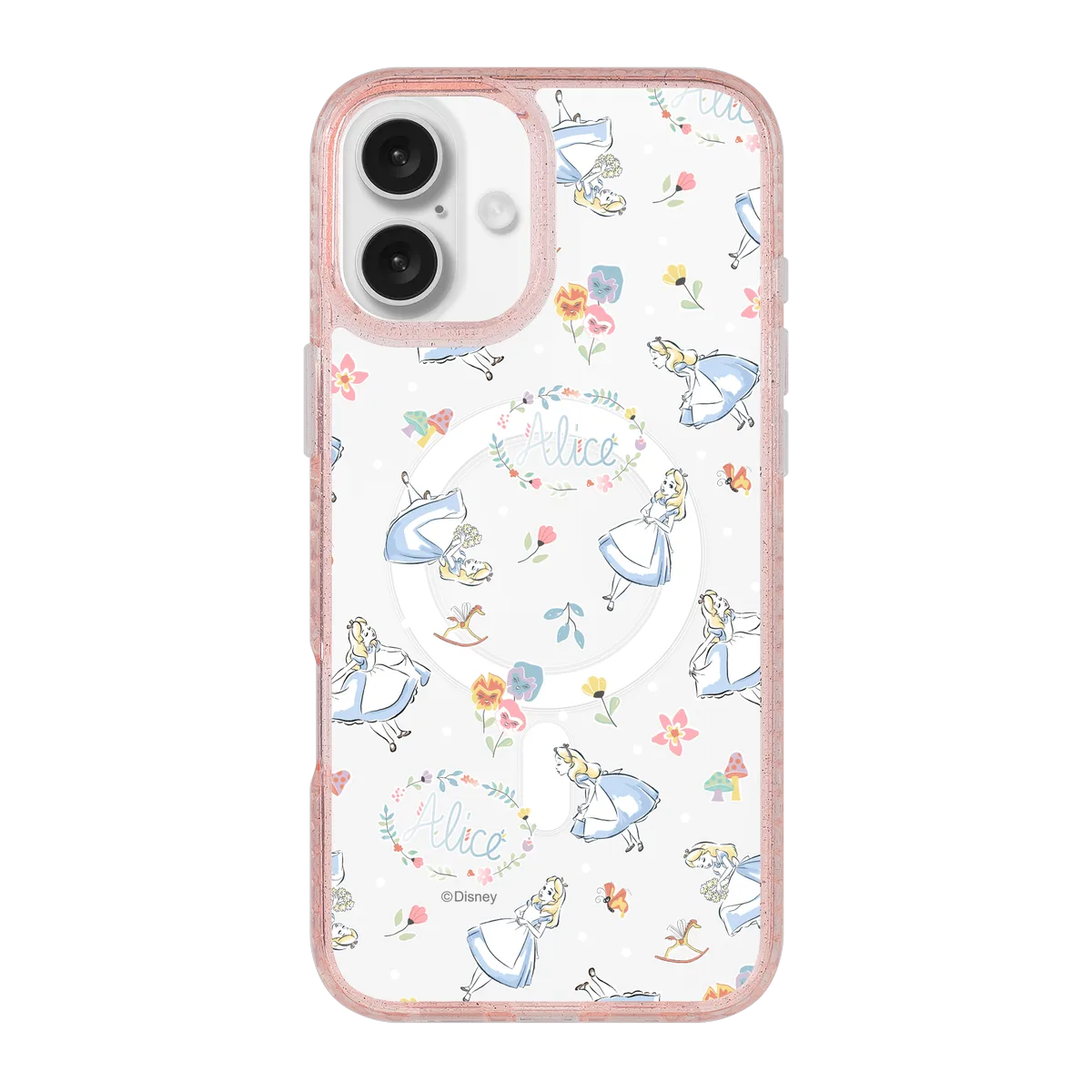 6393-iphone-16-plus-golden-case-magsafe-compatible-pink-glitter