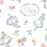 6393 Disney Alice in Wonderland Pastel Pattern