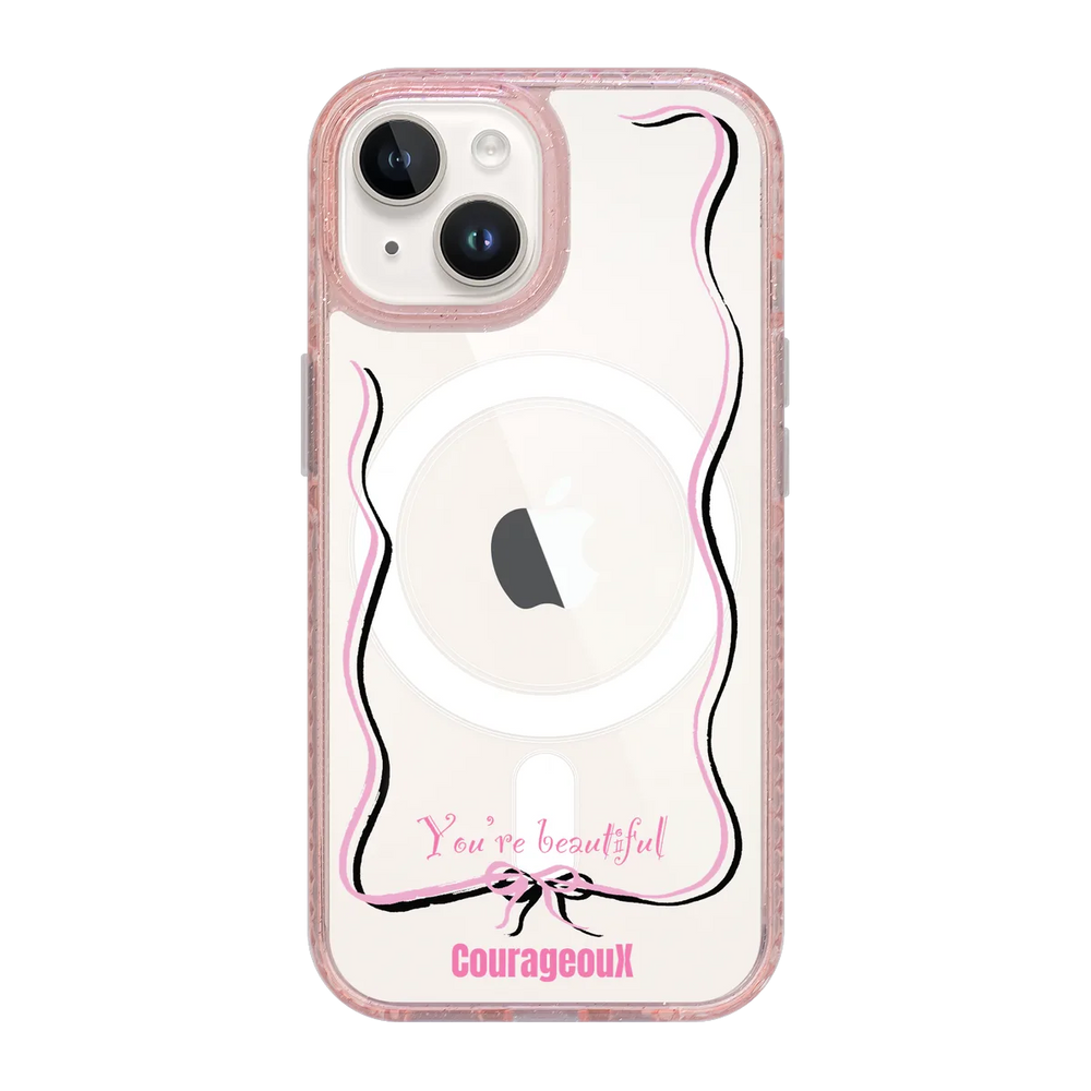 6416-iphone-15-golden-case-magsafe-compatible-pink-glitter