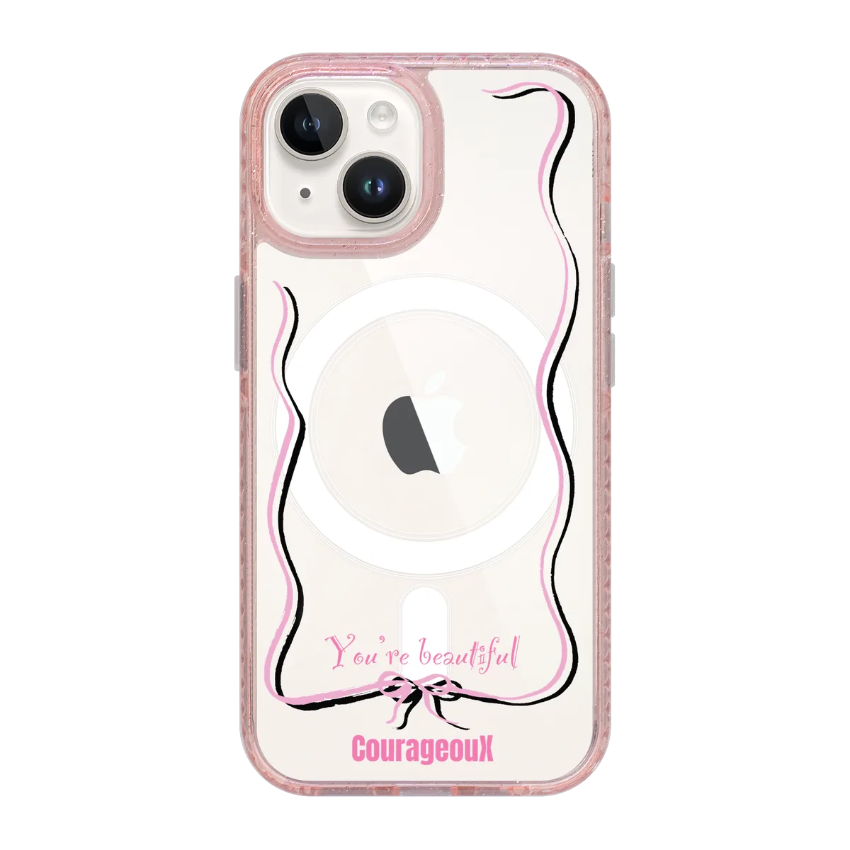 6416-iphone-15-golden-case-magsafe-compatible-pink-glitter
