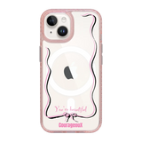 6416-iphone-15-golden-case-magsafe-compatible-pink-glitter