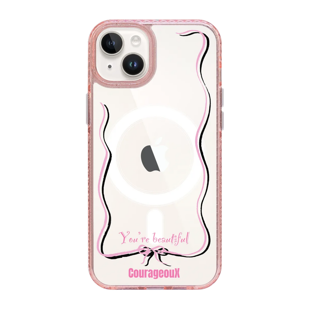 6416-iphone-15-plus-golden-case-magsafe-compatible-pink-glitter