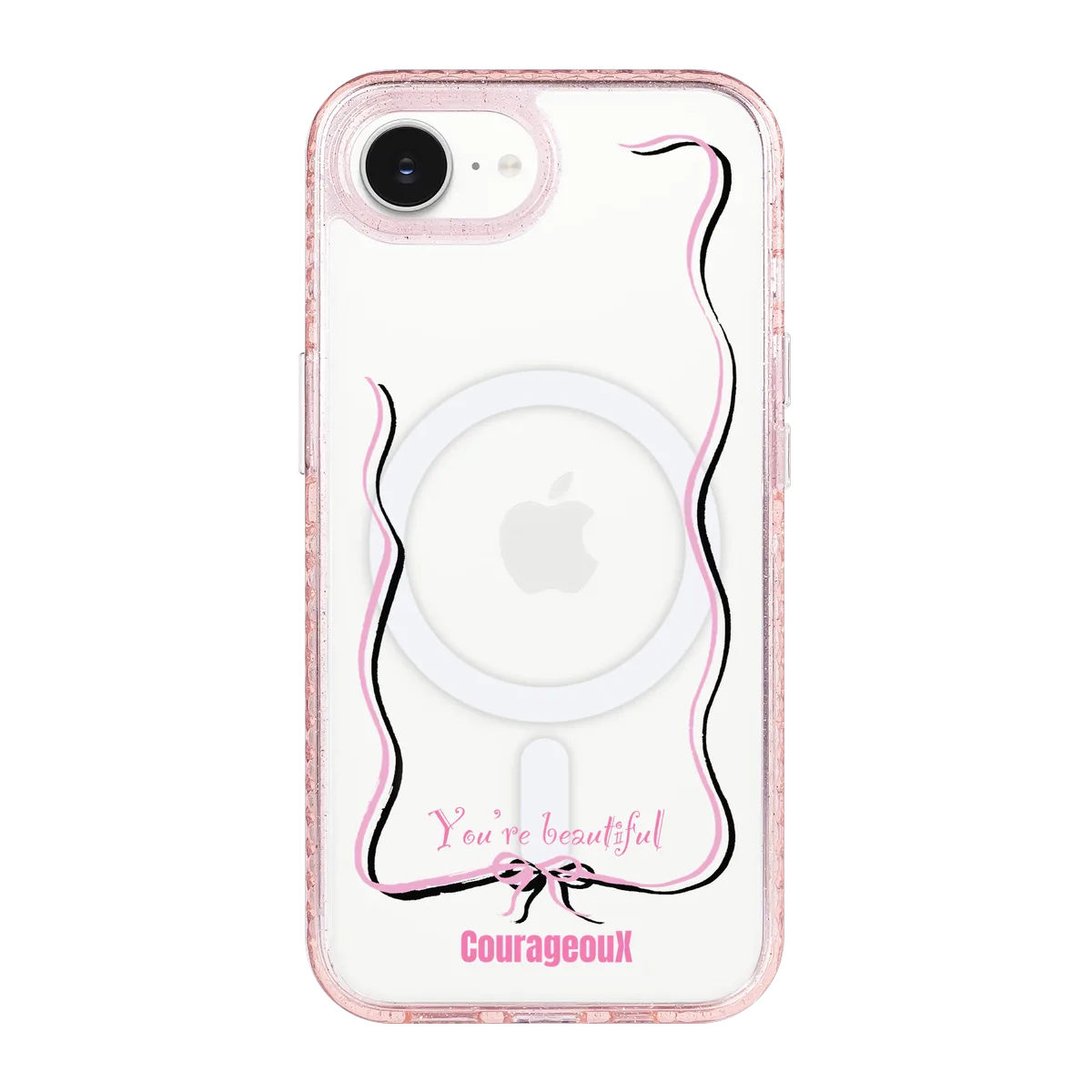 6416-iphone-16-e-golden-case-magsafe-compatible-pink-glitter