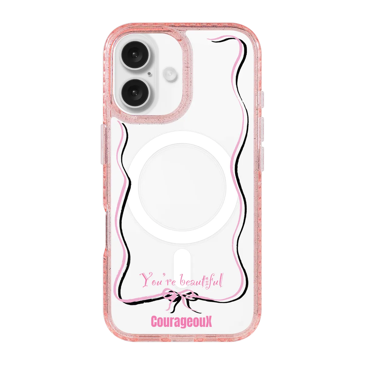 6416-iphone-16-golden-case-magsafe-compatible-pink-glitter