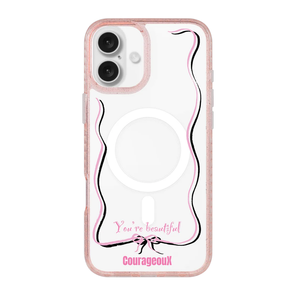 6416-iphone-16-plus-golden-case-magsafe-compatible-pink-glitter