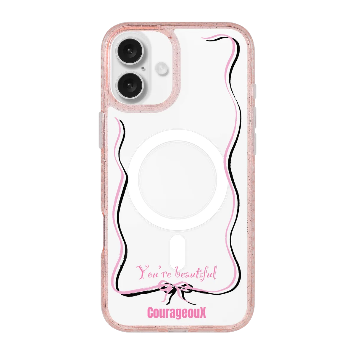 6416-iphone-16-plus-golden-case-magsafe-compatible-pink-glitter