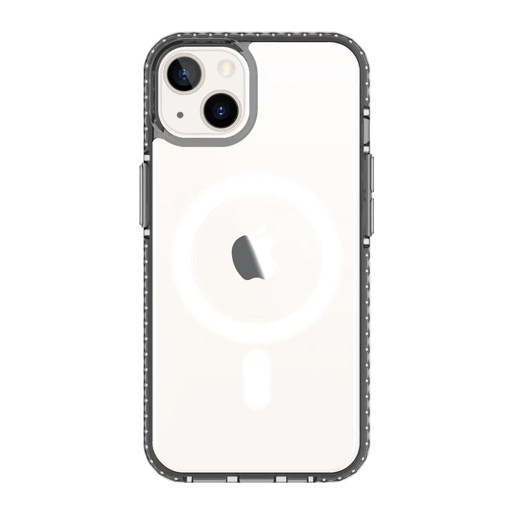 custom-photo-iphone-13-golden-case-magsafe-compatible-transparent-black