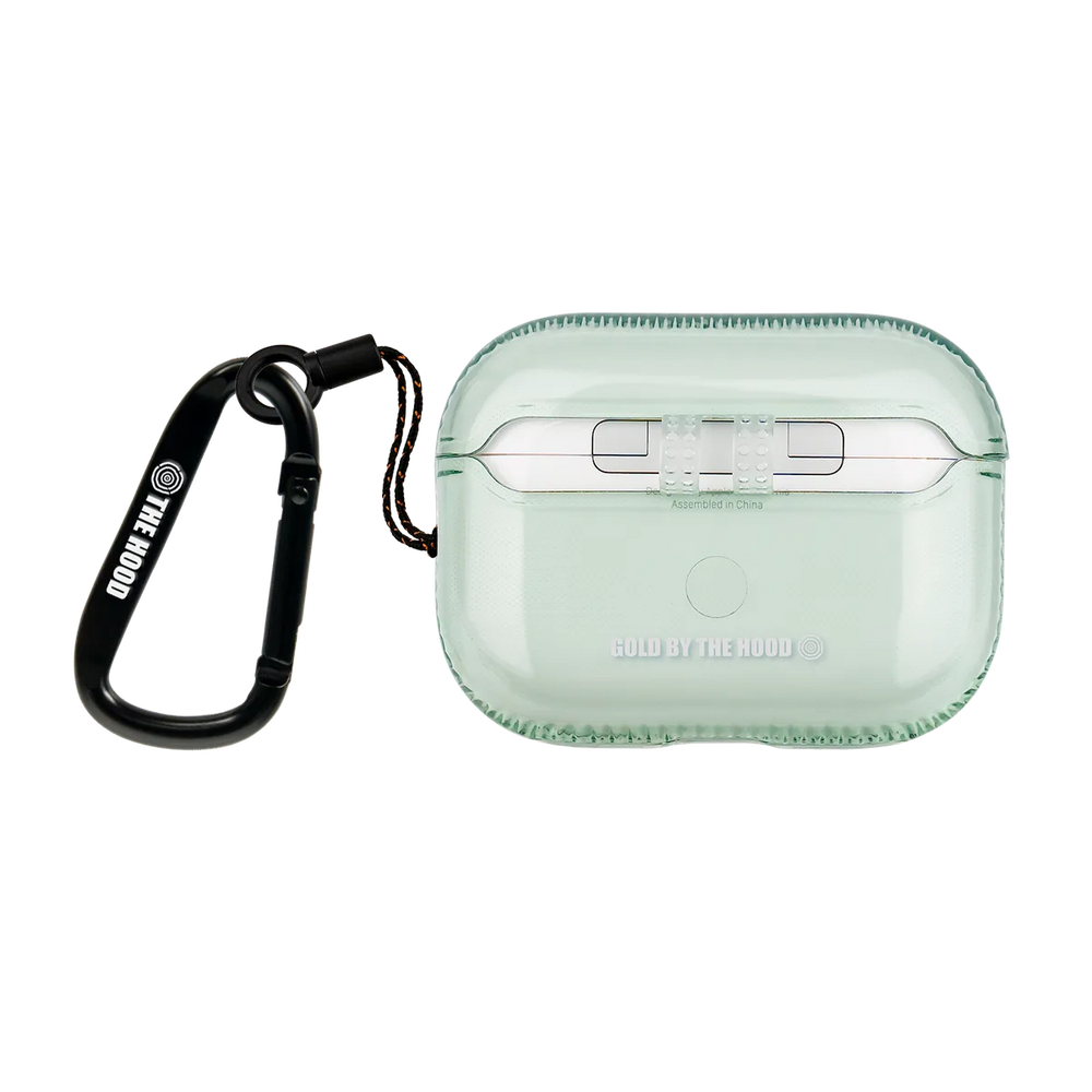front-airpods-pro-2-airpods-golden-case-transparent-green