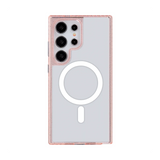 front-galaxy-s23-ultra-golden-case-magsafe-compatible-pink-glitter
