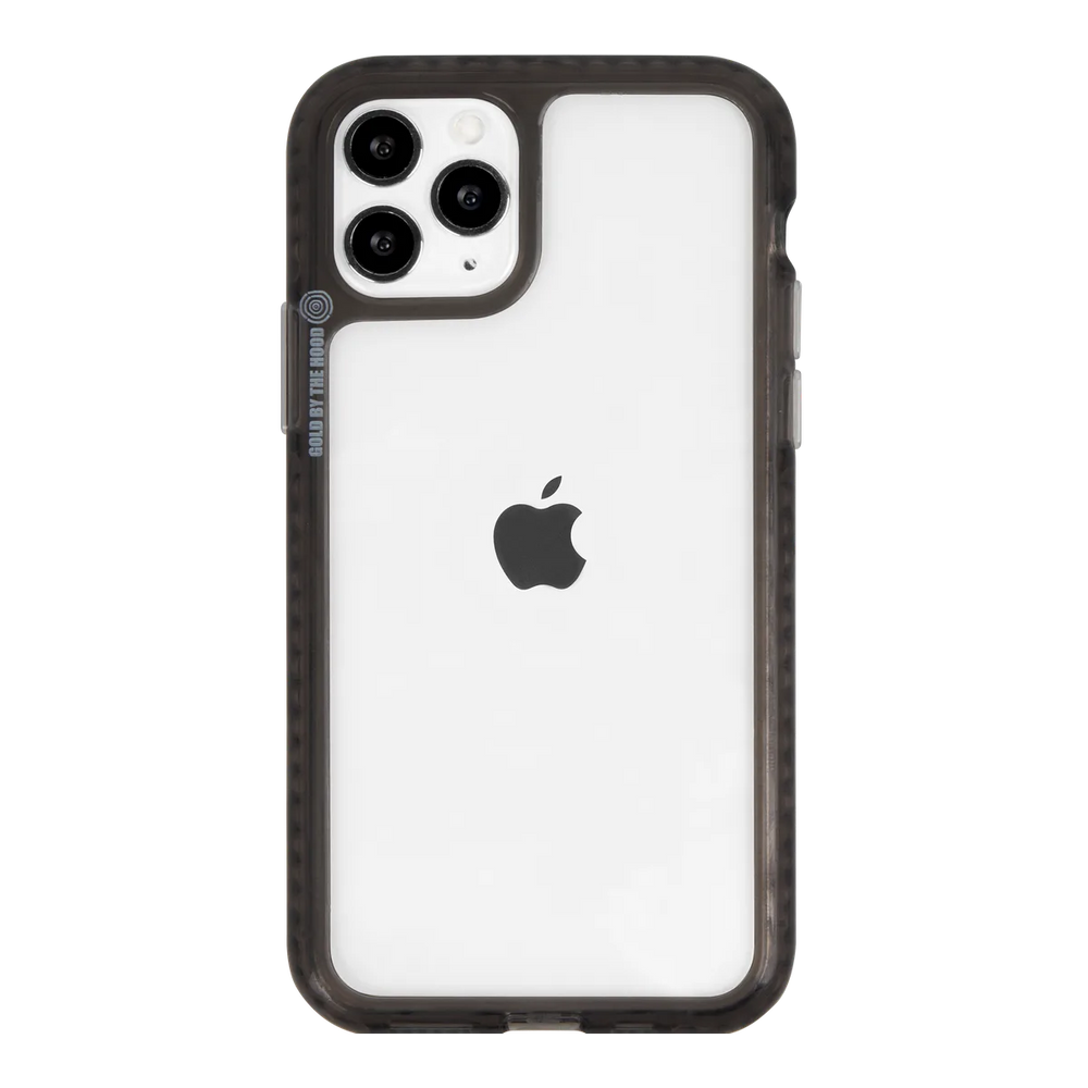 front-iphone-11-pro-max-golden-case-transparent-black