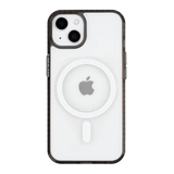 front-iphone-13-golden-case-magsafe-compatible-transparent-black