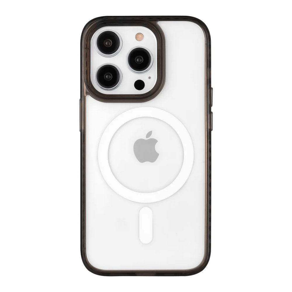 front-iphone-14-pro-golden-case-magsafe-compatible-transparent-black