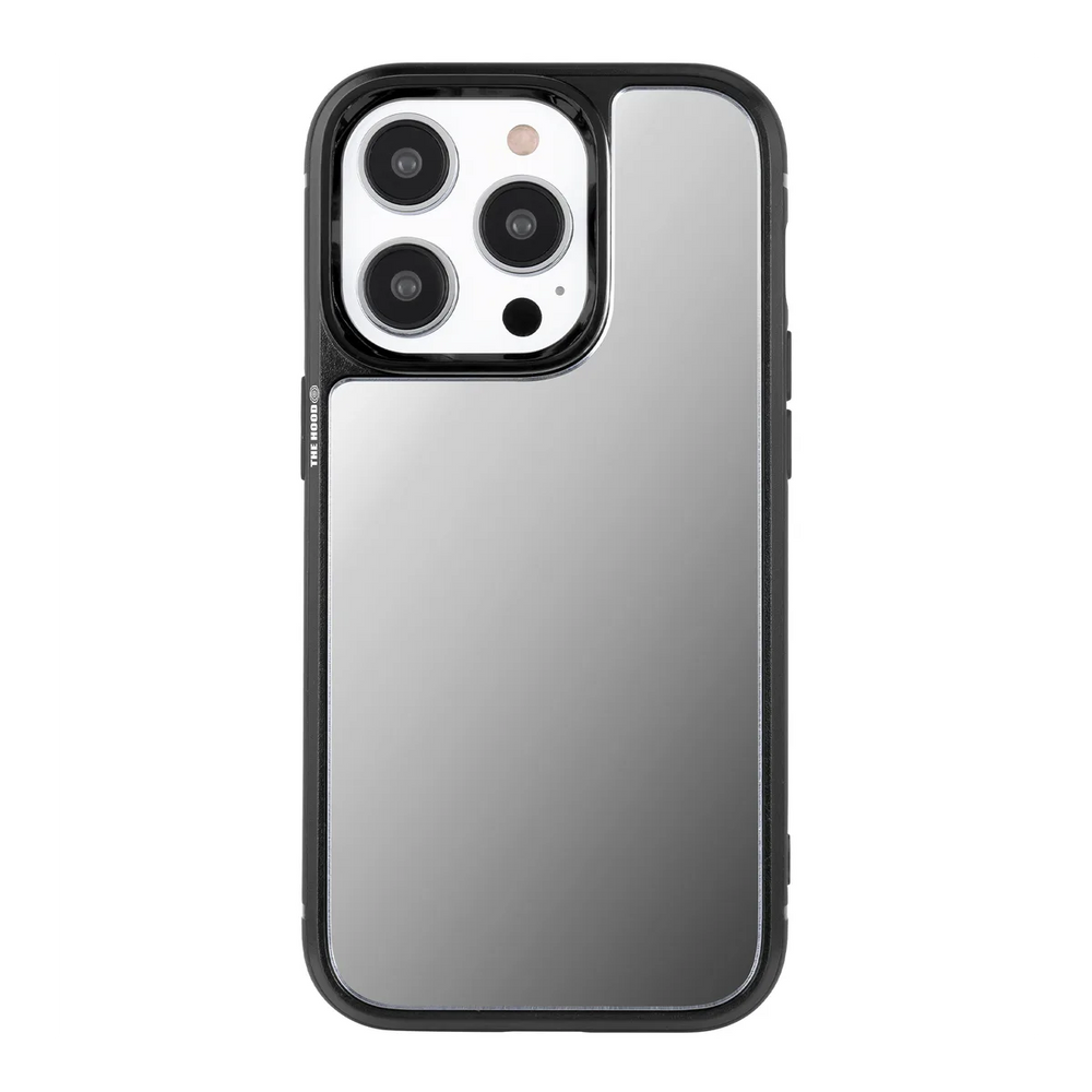 front-iphone-14-pro-superior-mirror-case-black