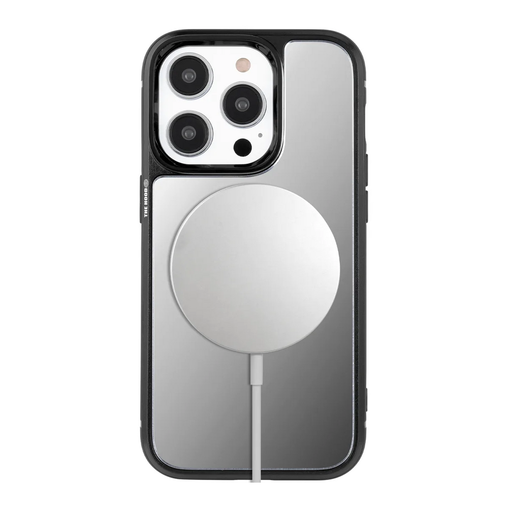 front-iphone-14-pro-superior-mirror-case-magsafe-compatible-black