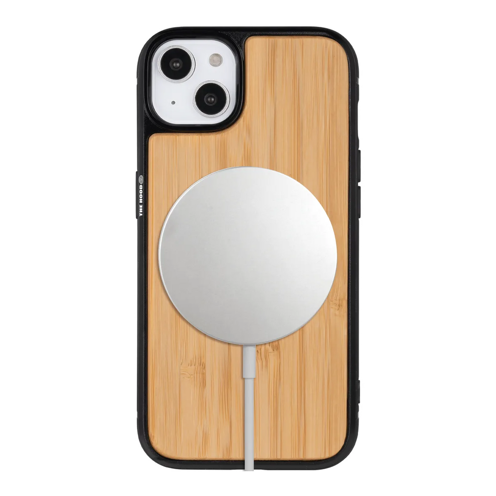 front-iphone-14-superior-wooden-case-magsafe-compatible-black-bamboo