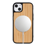 front-iphone-15-superior-wooden-case-magsafe-compatible-black-bamboo