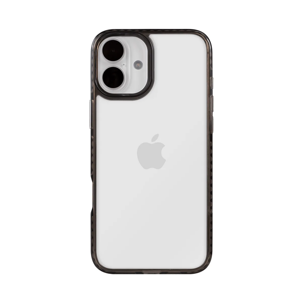 front-iphone-16-golden-case-transparent-black