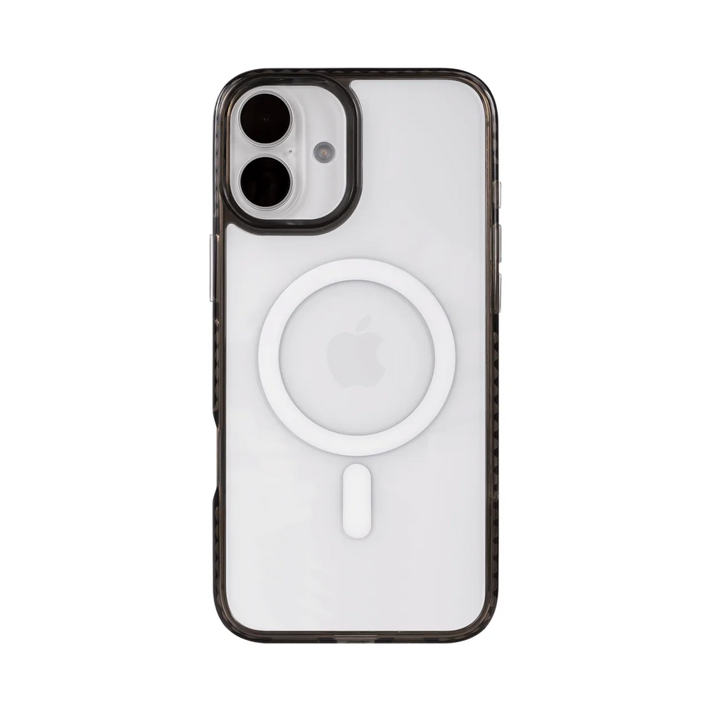 front-iphone-16-plus-golden-case-magsafe-compatible-transparent-black