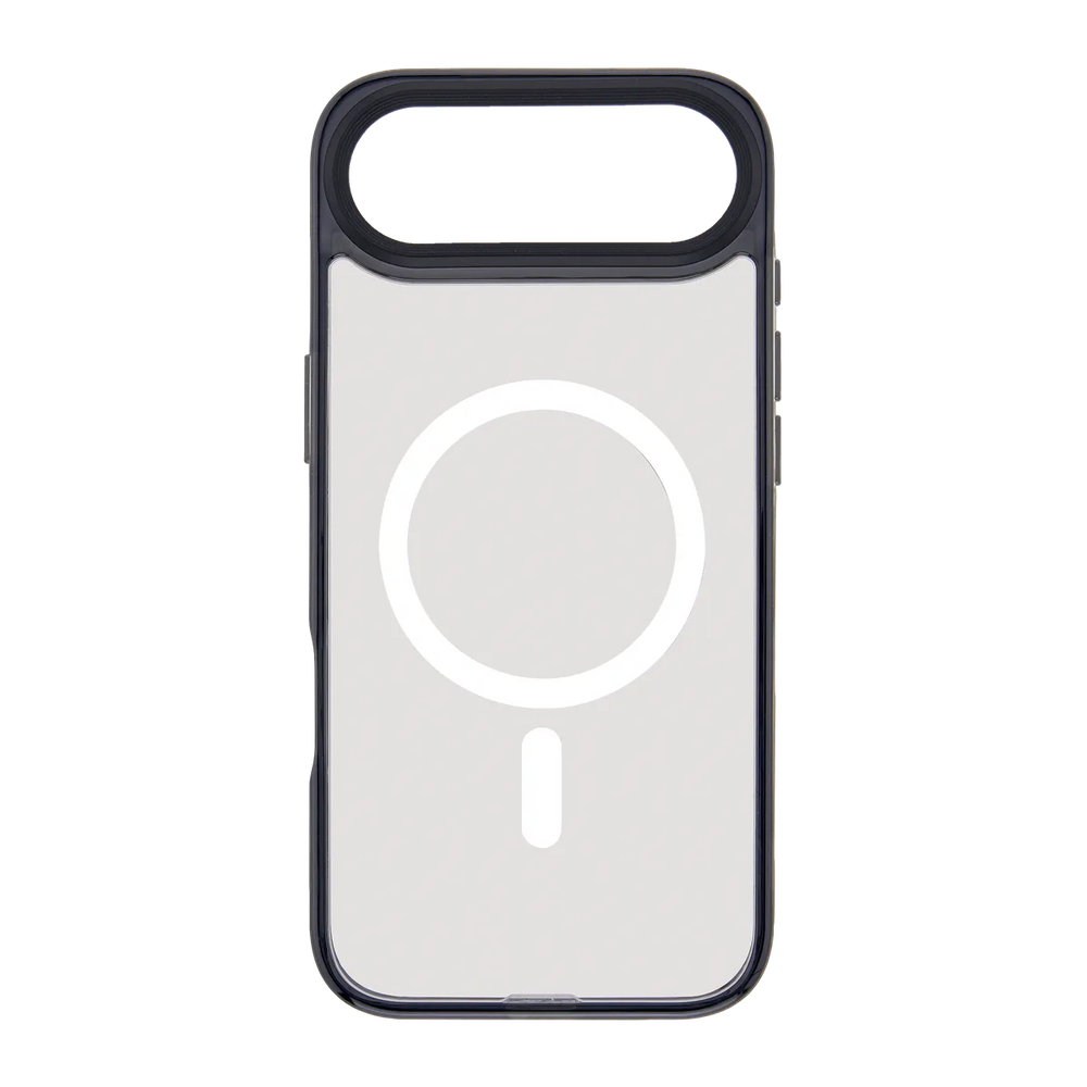 front-iphone-17-air-goldensnap-case-magsafe-compatible-transparent-black