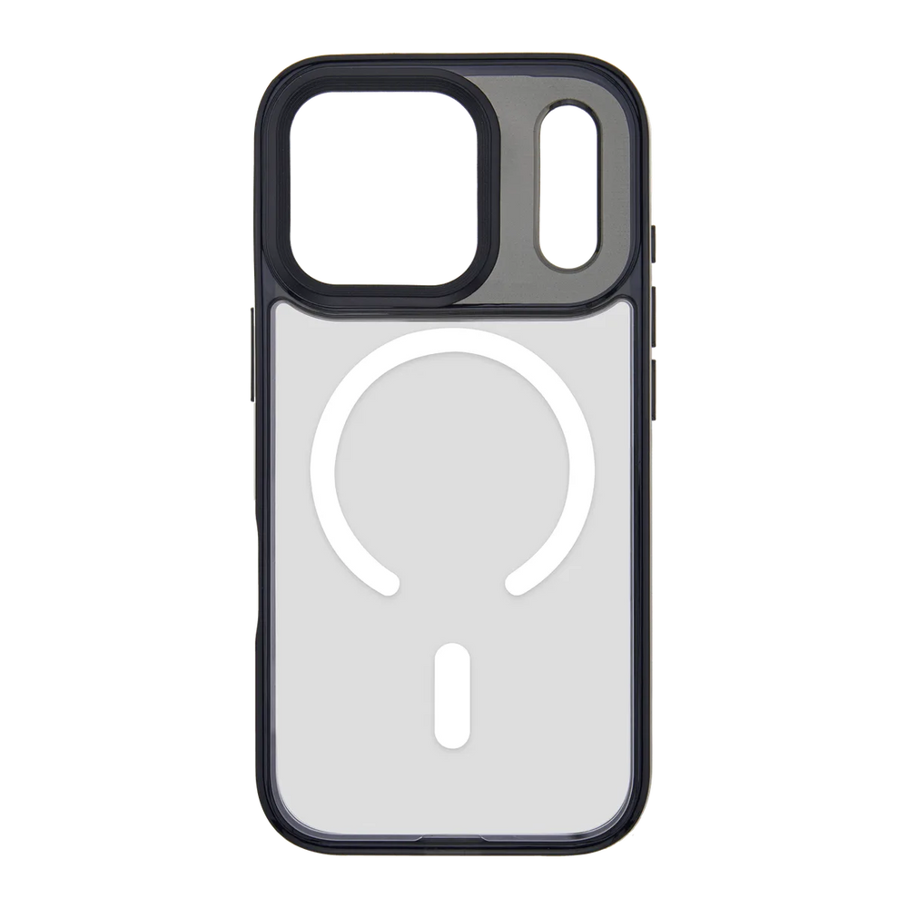 front-iphone-17-pro-goldensnap-case-magsafe-compatible-transparent-black