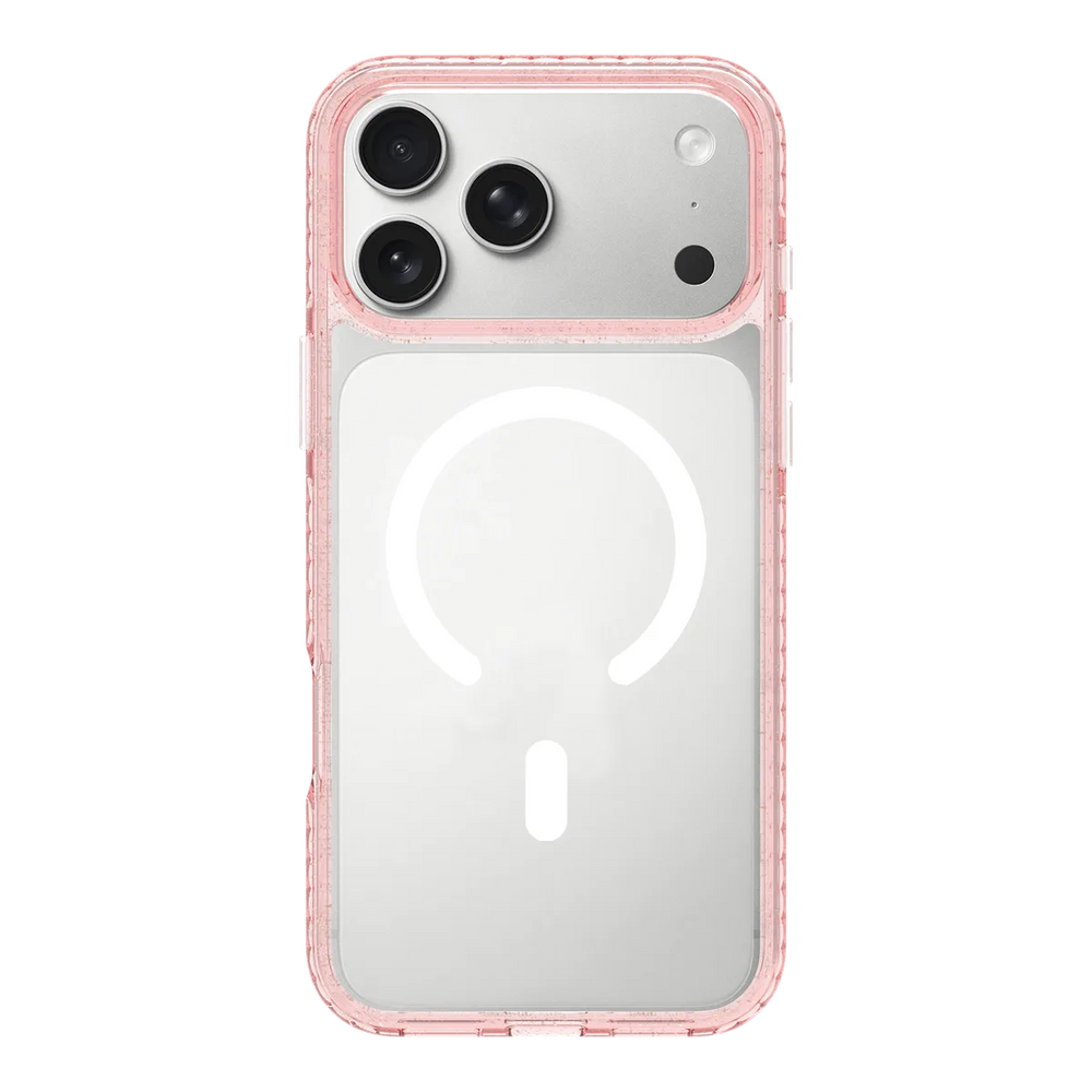 front-iphone-17-pro-max-golden-case-magsafe-compatible-pink-glitter