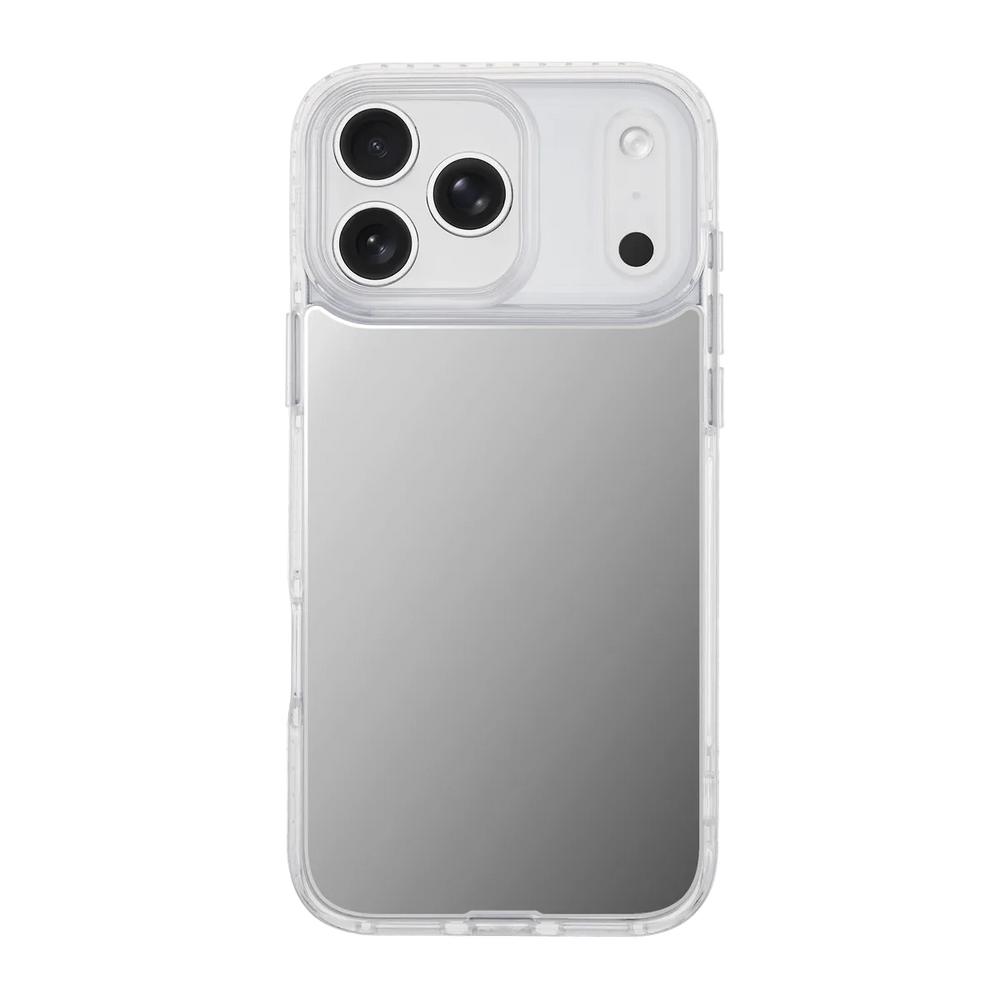 front-iphone-17-pro-max-goldensnap-mirror-case-magsafe-compatible-transparent