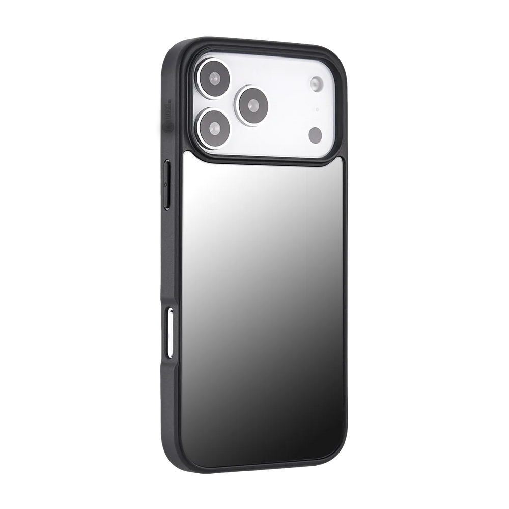 front-iphone-17-pro-superior-mirror-case-magsafe-compatible-black