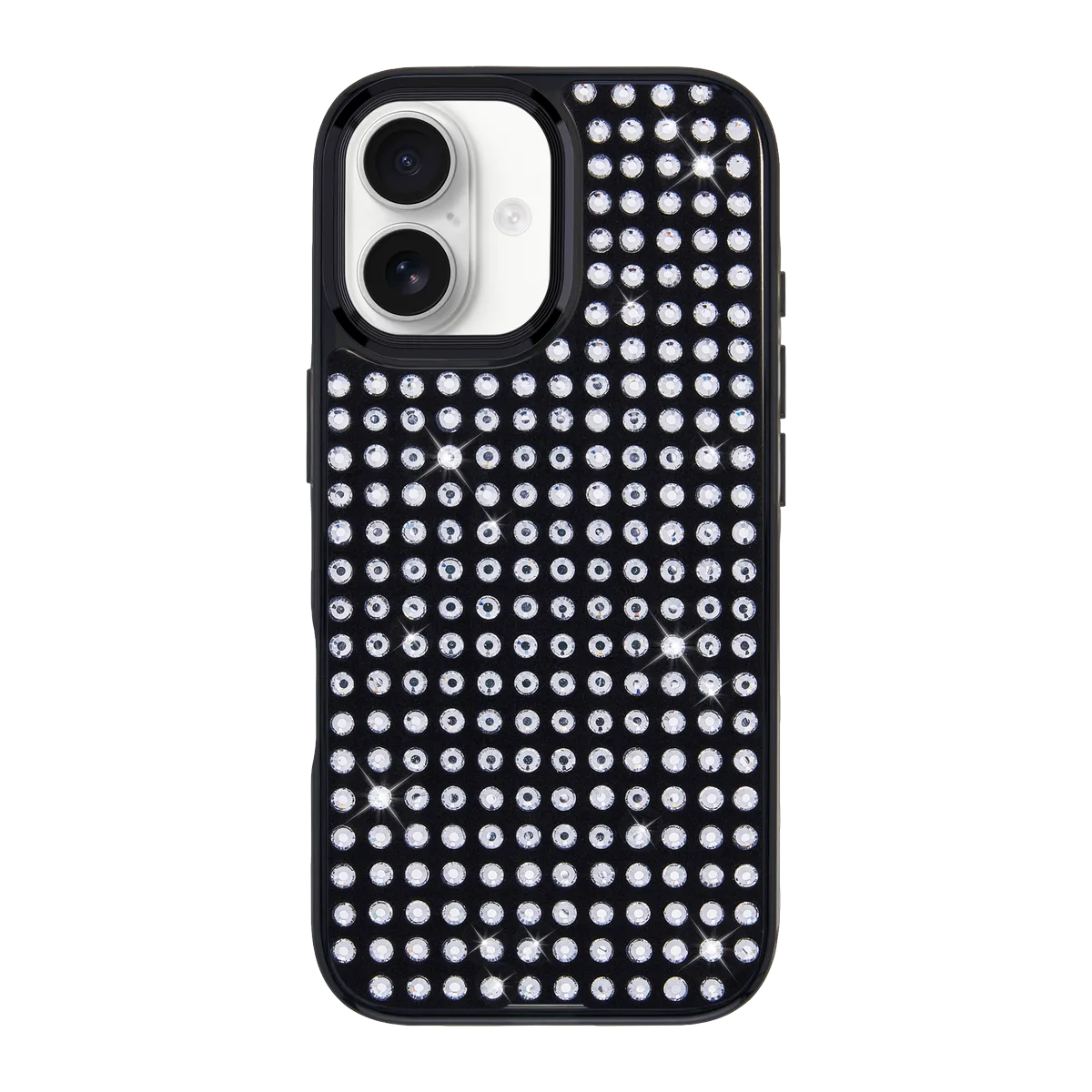 handmade-iphone-17-goldensnap-rhinestone-matrix-case-transparent-black