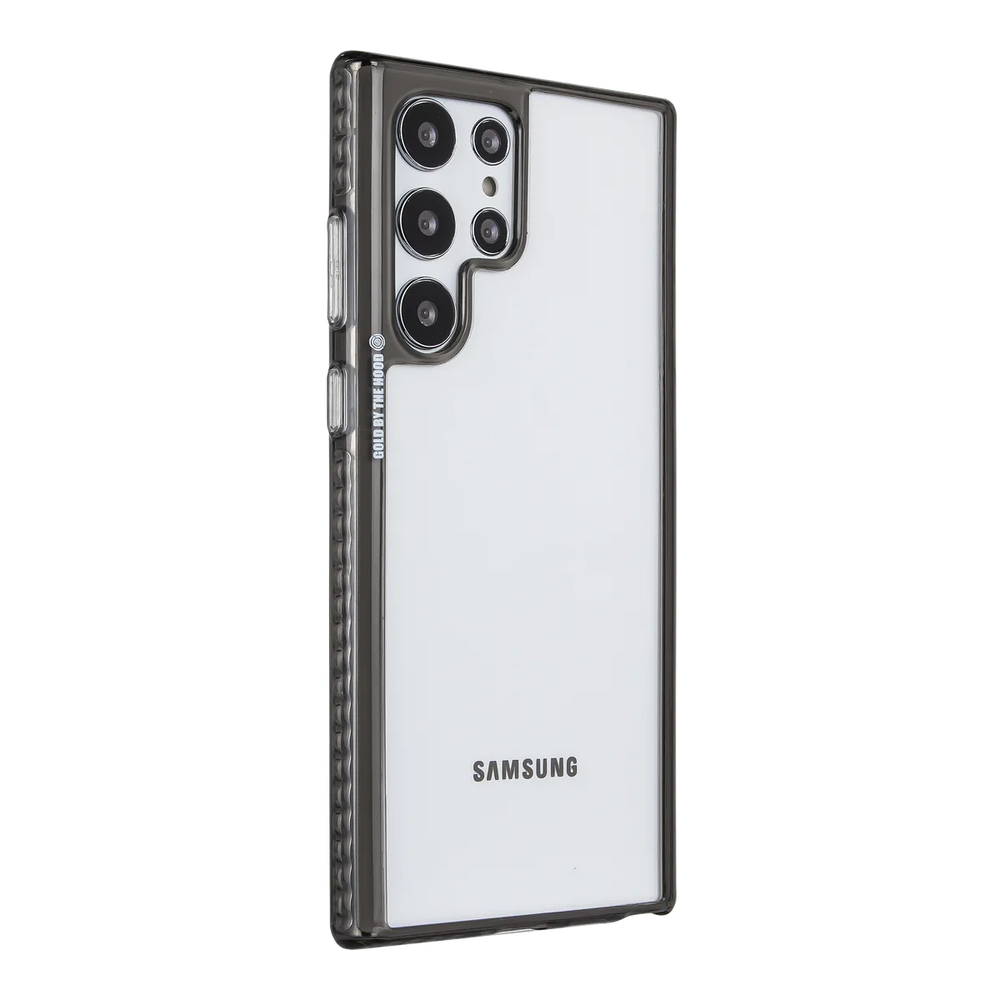left-galaxy-s22-ultra-golden-case-transparent-black
