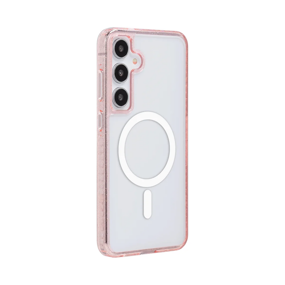 left-galaxy-s25-plus-golden-case-magsafe-compatible-pink-glitter