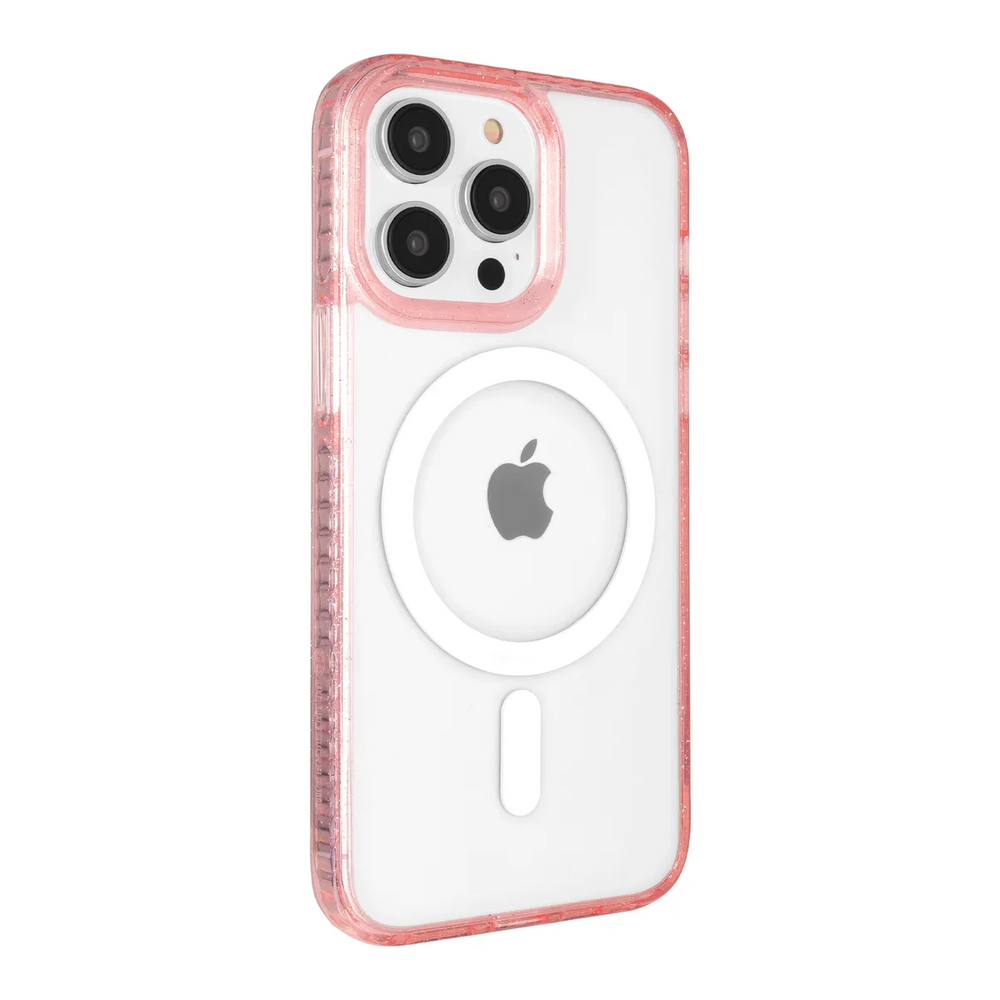 left-iphone-14-pro-max-golden-case-magsafe-compatible-pink-glitter