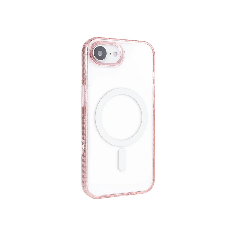 left-iphone-16-e-golden-case-magsafe-compatible-pink-glitter
