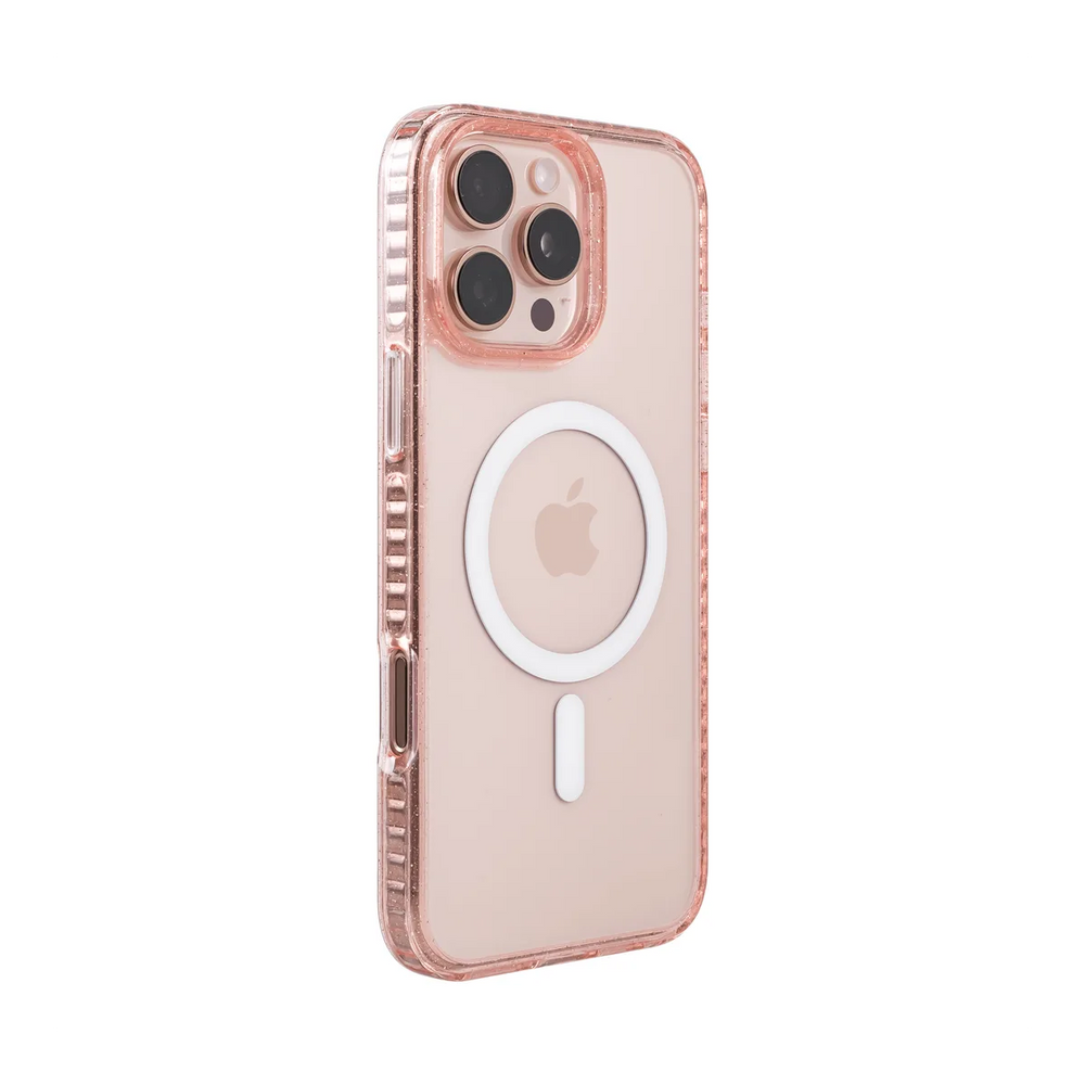 left-iphone-16-pro-max-golden-case-magsafe-compatible-pink-glitter