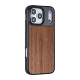 left-iphone-17-pro-max-goldensnap-wooden-case-magsafe-compatible-transparent-black-walnut