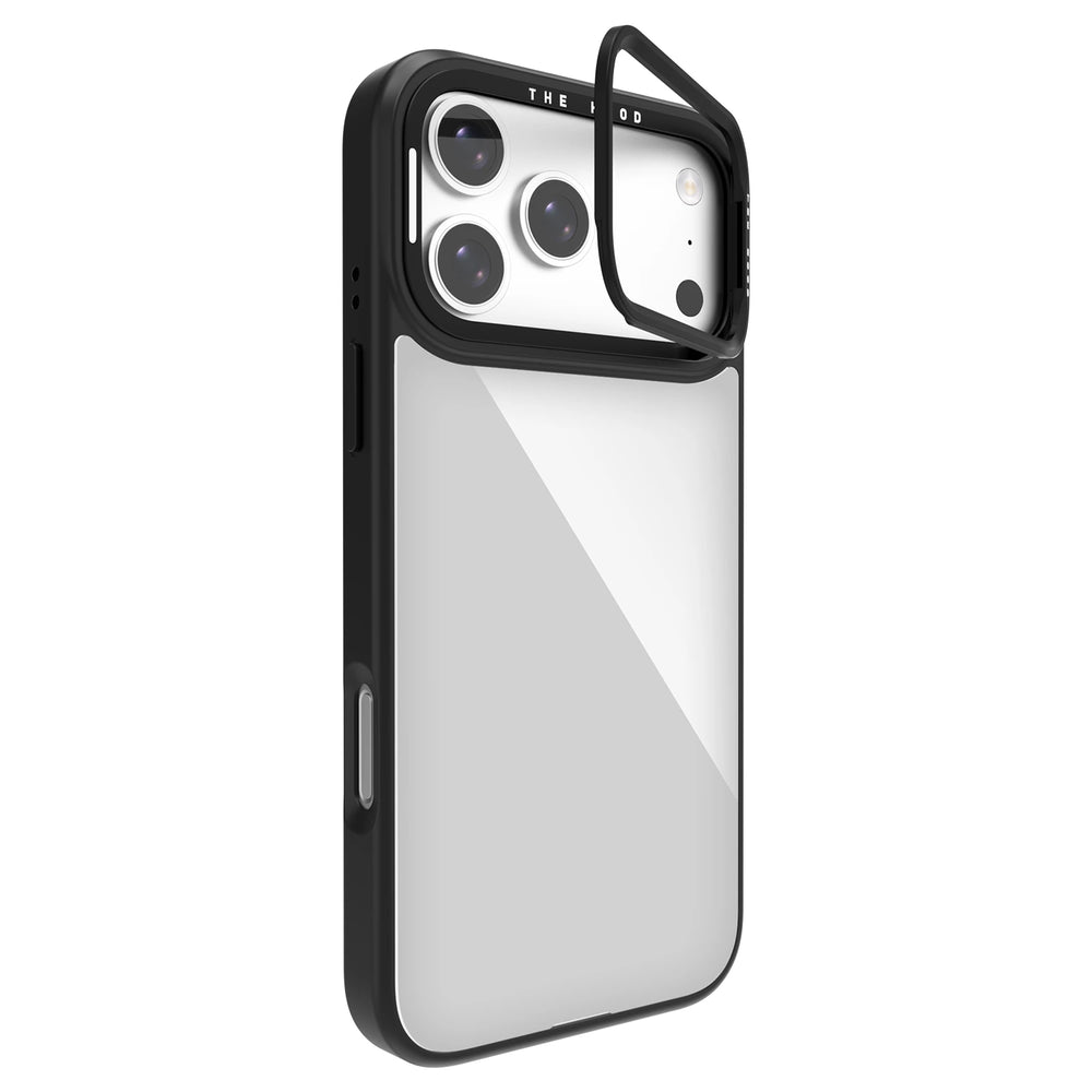 left-iphone-18-pro-max-gleam-camera-stand-case-magsafe-compatible-black