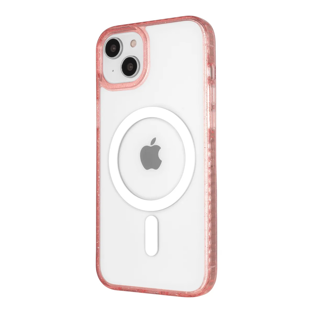 right-iphone-14-plus-golden-case-magsafe-compatible-pink-glitter