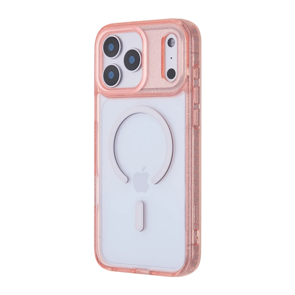 right-iphone-17-pro-goldensnap-case-magsafe-compatible-pink-glitter