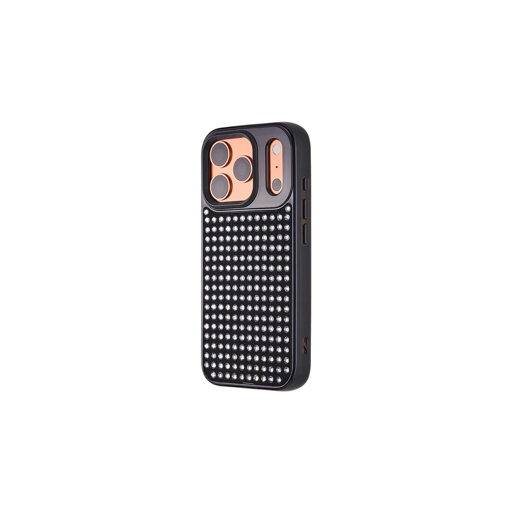 right-iphone-17-pro-goldensnap-rhinestone-matrix-case-transparent-black