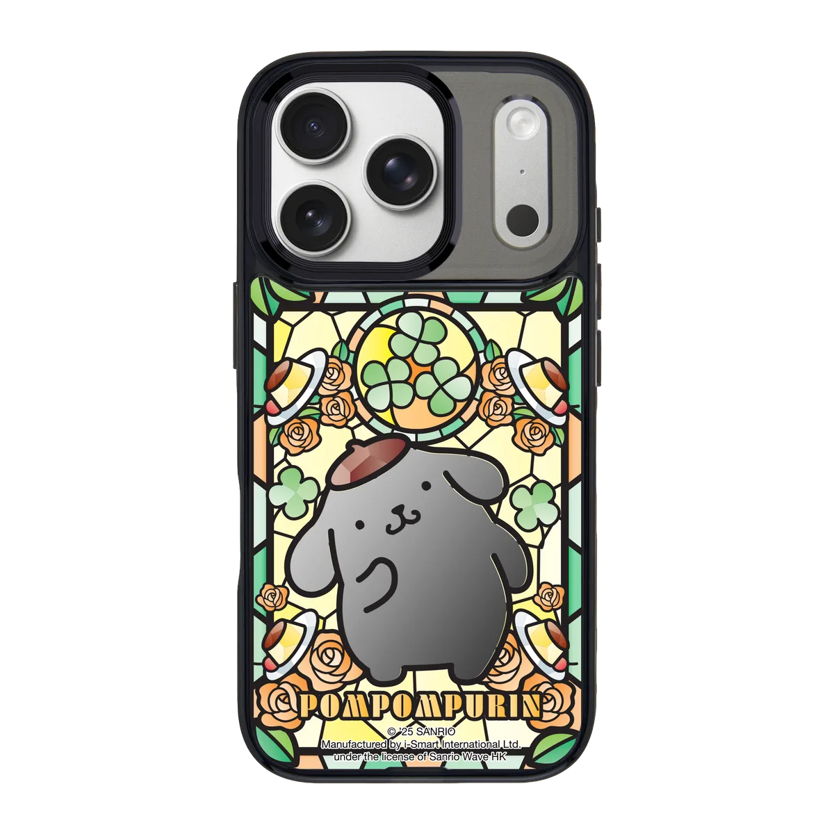 san25-0010-iphone-18-pro-goldensnap-mirror-case-magsafe-compatible-transparent-black