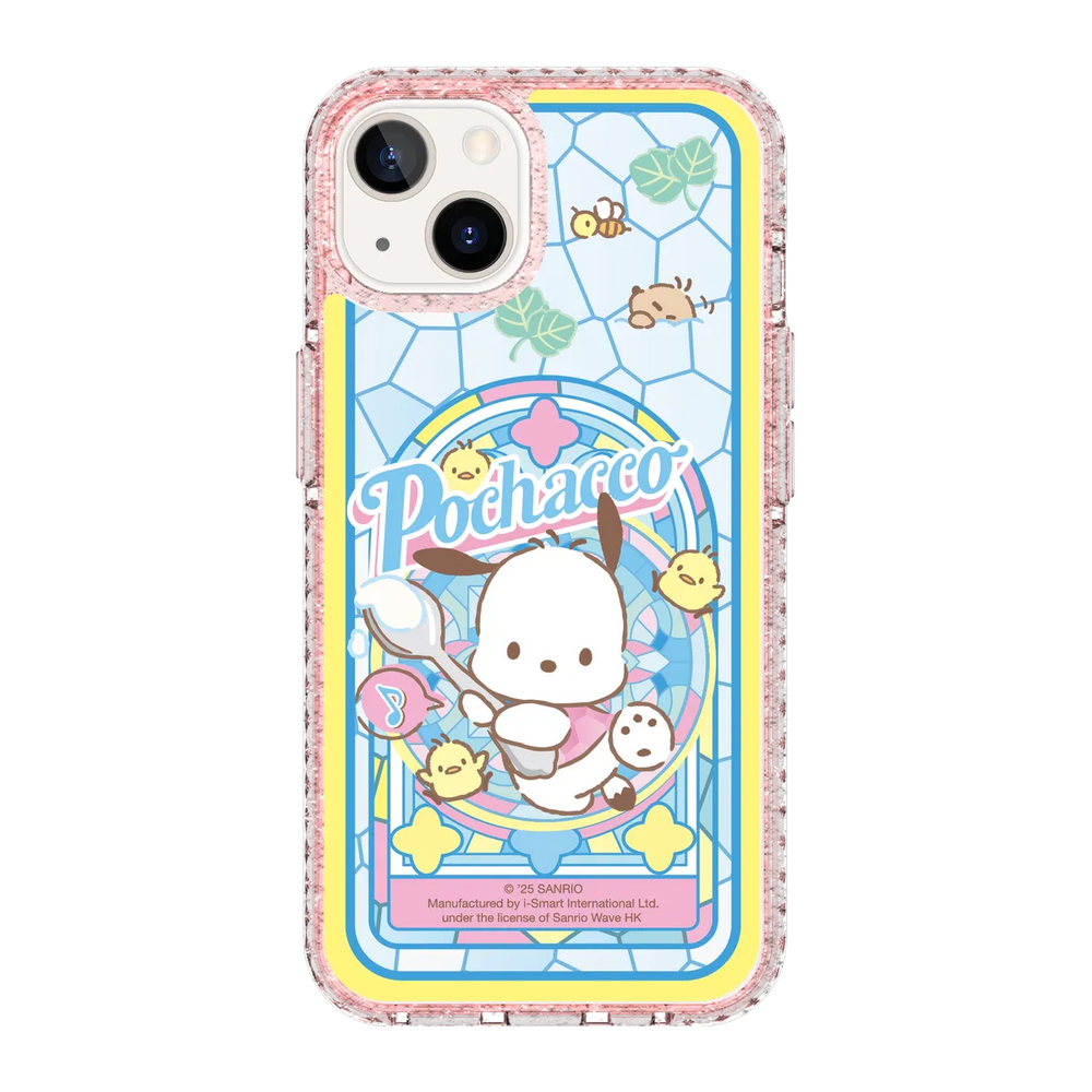 san25-0040-iphone-13-golden-case-magsafe-compatible-pink-glitter