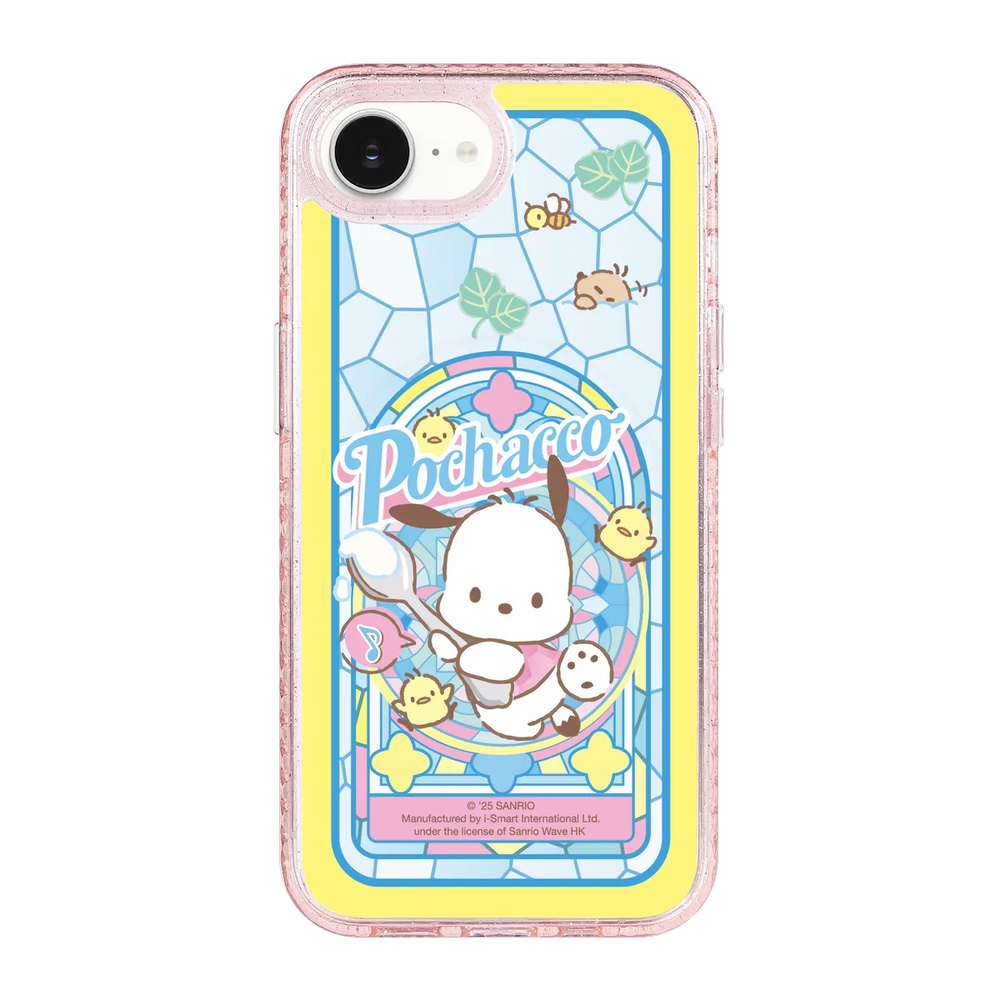 san25-0040-iphone-16-e-golden-case-magsafe-compatible-pink-glitter