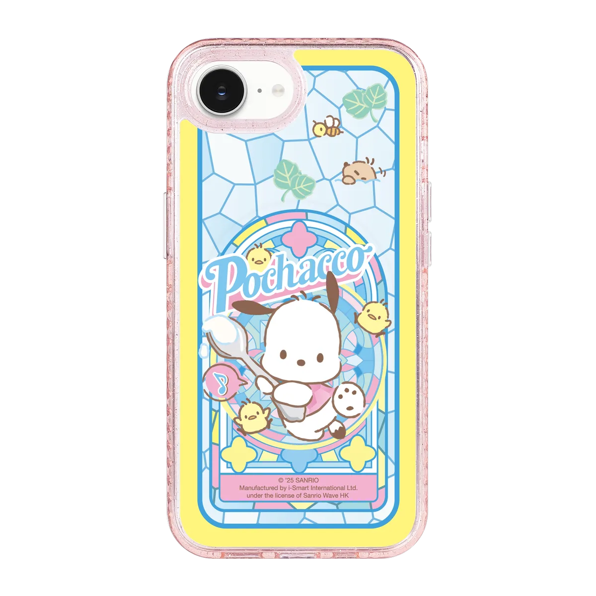 san25-0040-iphone-16-e-golden-case-magsafe-compatible-pink-glitter