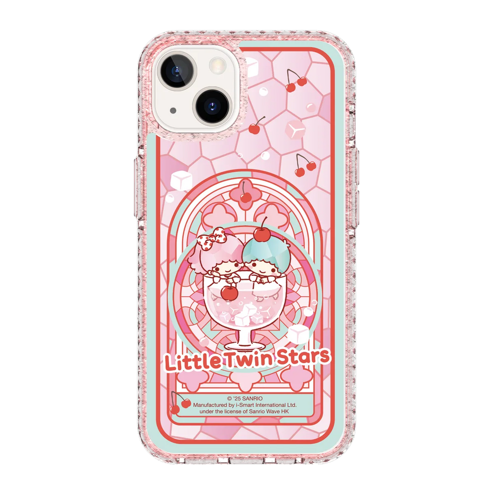san25-0043-iphone-13-golden-case-magsafe-compatible-pink-glitter